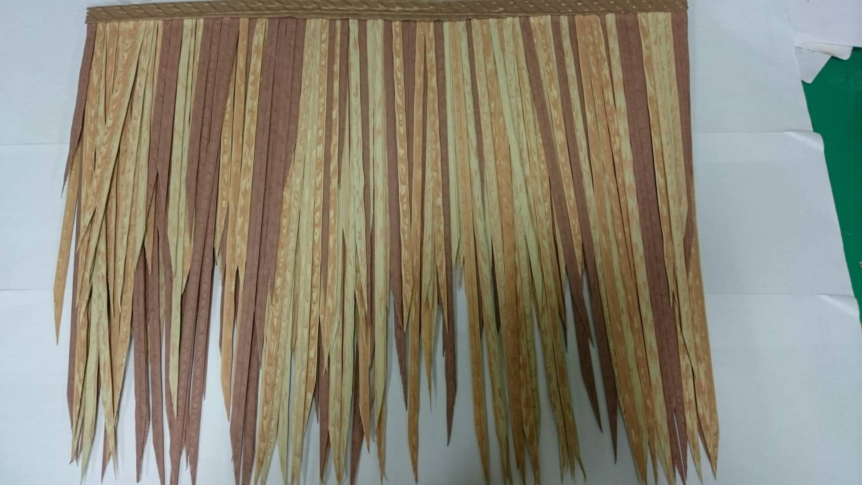 Plastic Straw Shingles (imitating palm leaf)